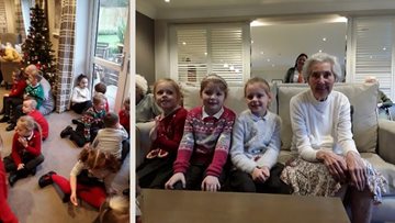 Newton Aycliffe care home Residents welcome local school children